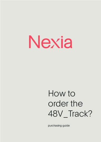 NEXIA - How to order the 48V_Track?