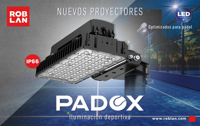 Iluminación para pádel: La clave para un juego óptimo con los proyectores LED PADOX de ROBLAN