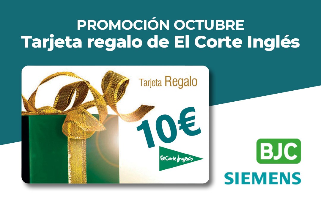 Promoción octubre Tarjeta regalo de El Corte Inglés