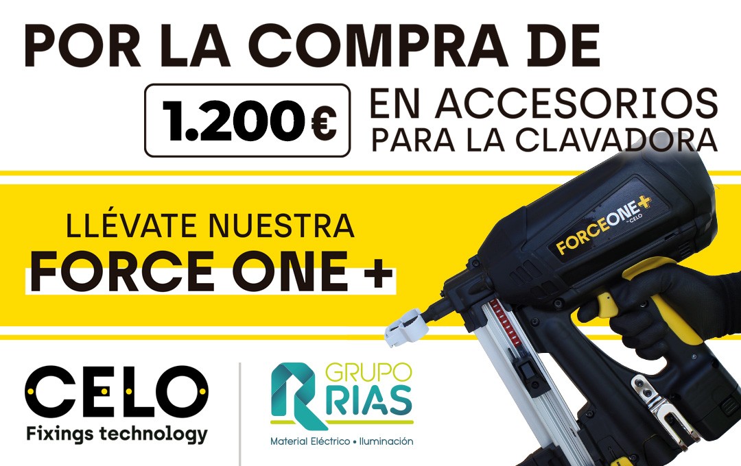 Llévate gratis la clavadora FORCE ONE+ de CELO